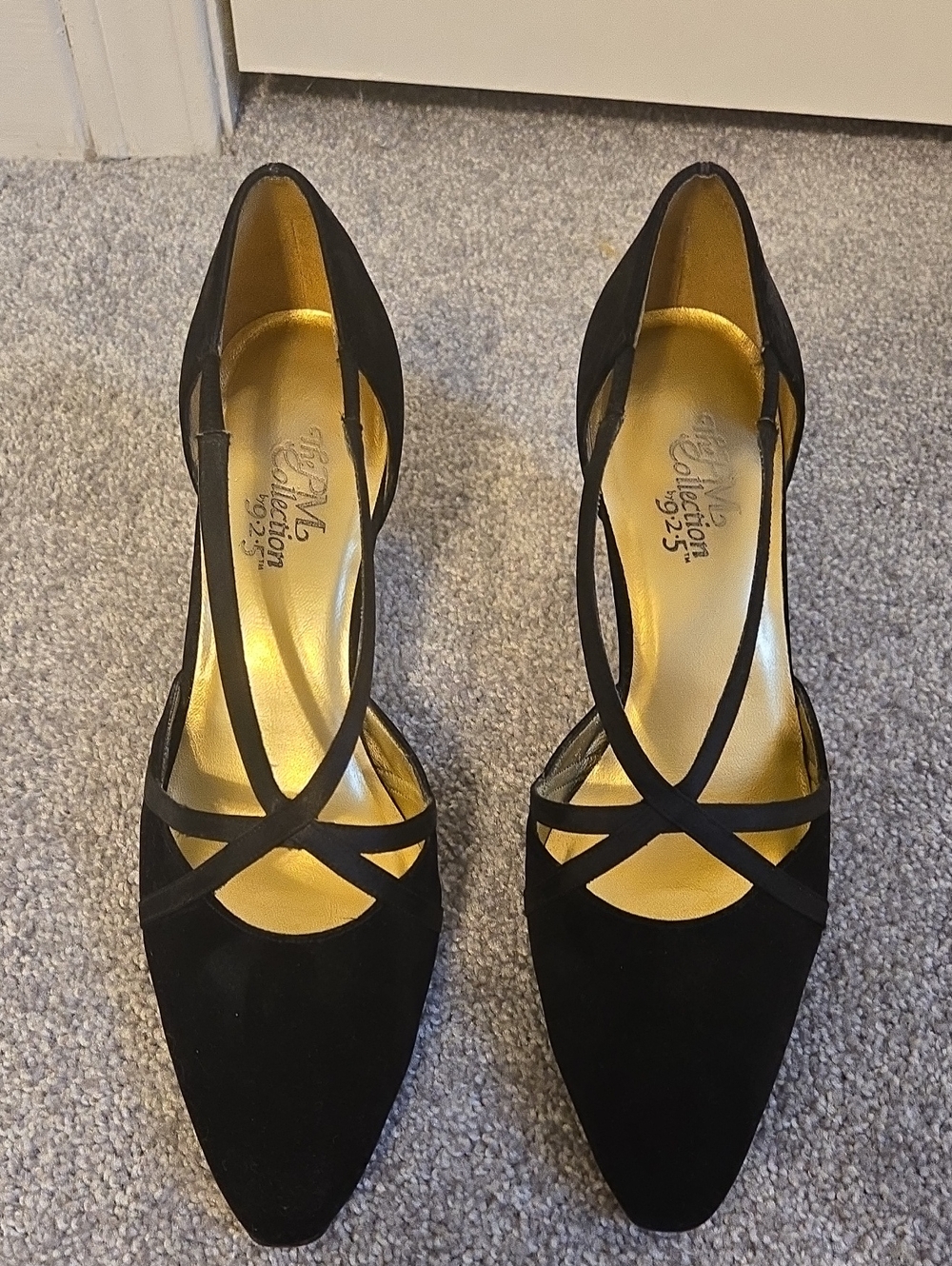 Black Crisscross Women's Heels -